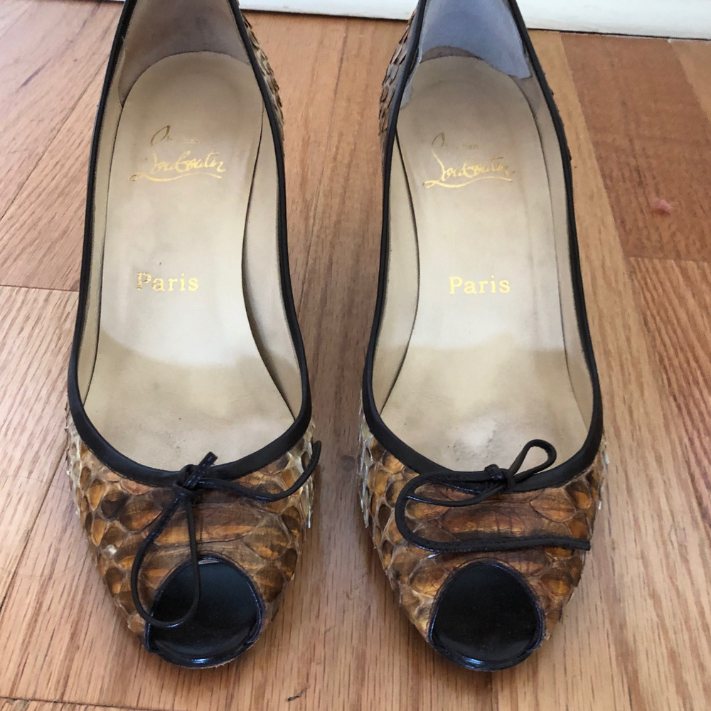 Christian Louboutin Snake Skin Heels